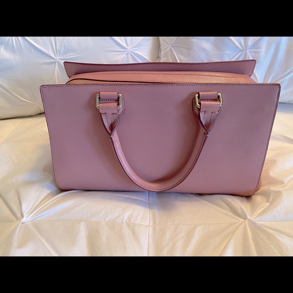 Cole Haan Gladstone Satchel in Blush - Picture 4 of 9